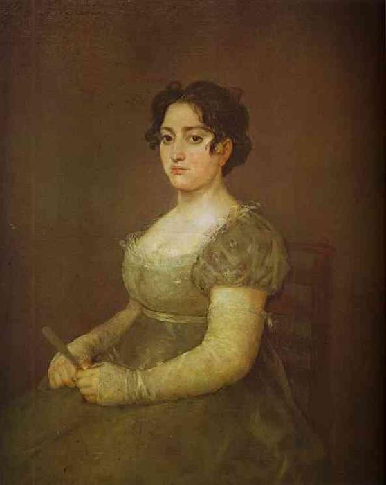 Francisco Jose de Goya Woman with a Fan oil painting picture